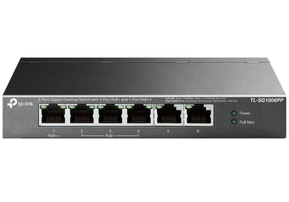 TP-Link PoE+ Switch TL-SG1006PP 6 ports