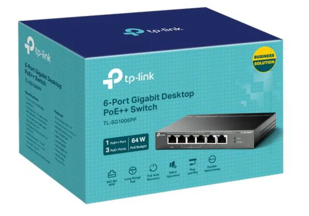 TP-Link PoE+ Switch TL-SG1006PP 6 ports