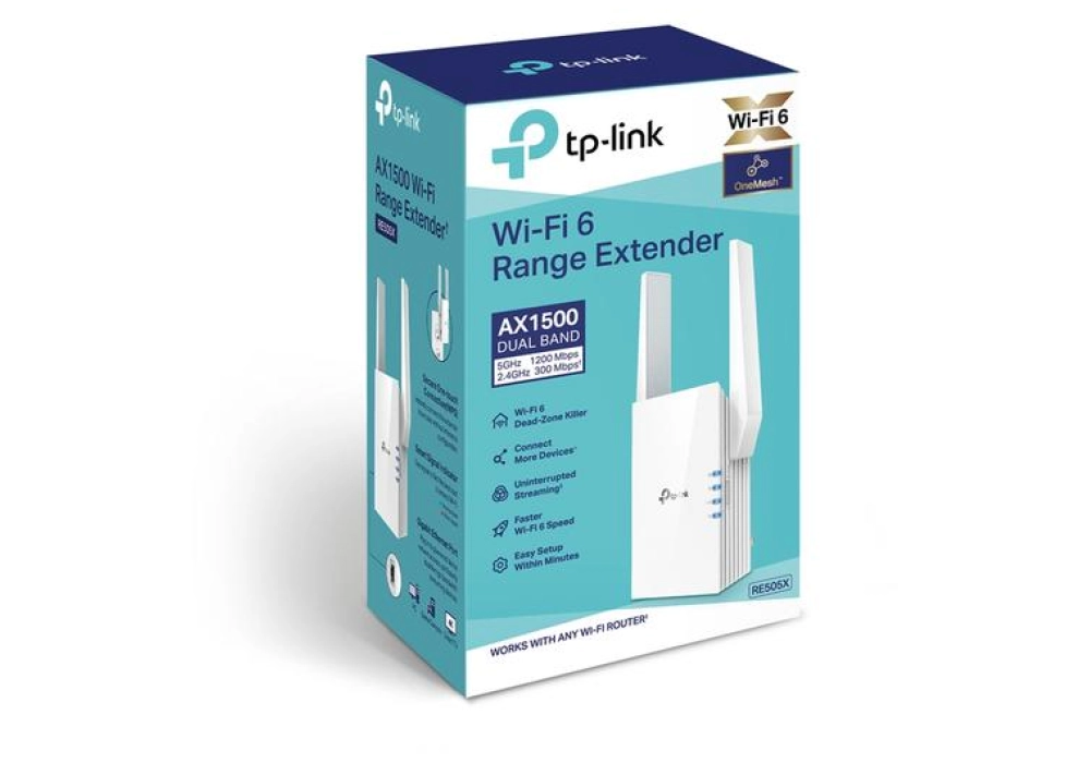 TP-Link Range Extender WiFi-Mesh RE505X