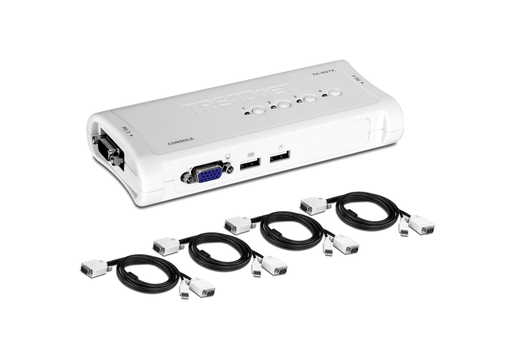 TrendNet TRENDnet KVM 4-Port USB Switch Kit