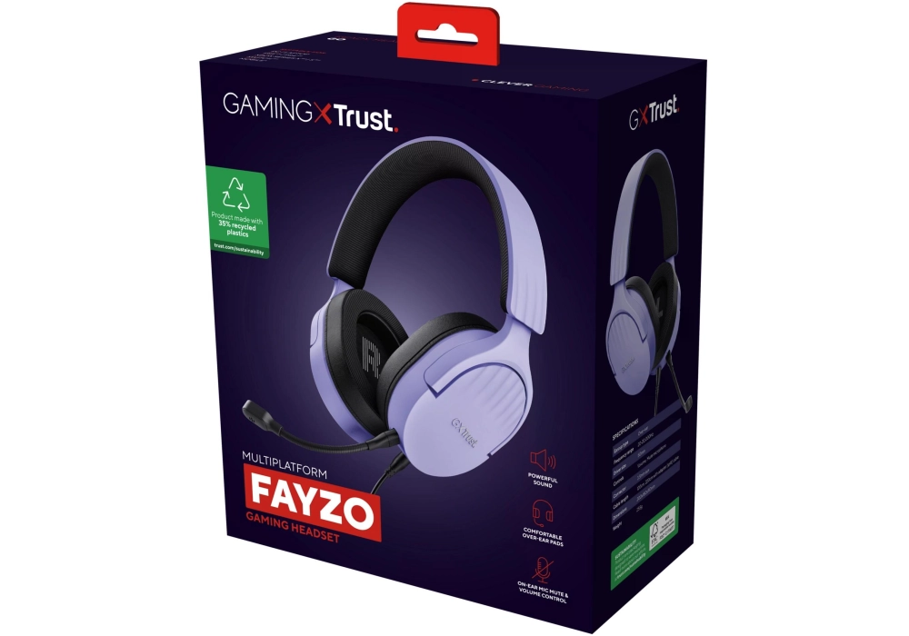 Trust GXT 489P FAYZO Noir/Violet