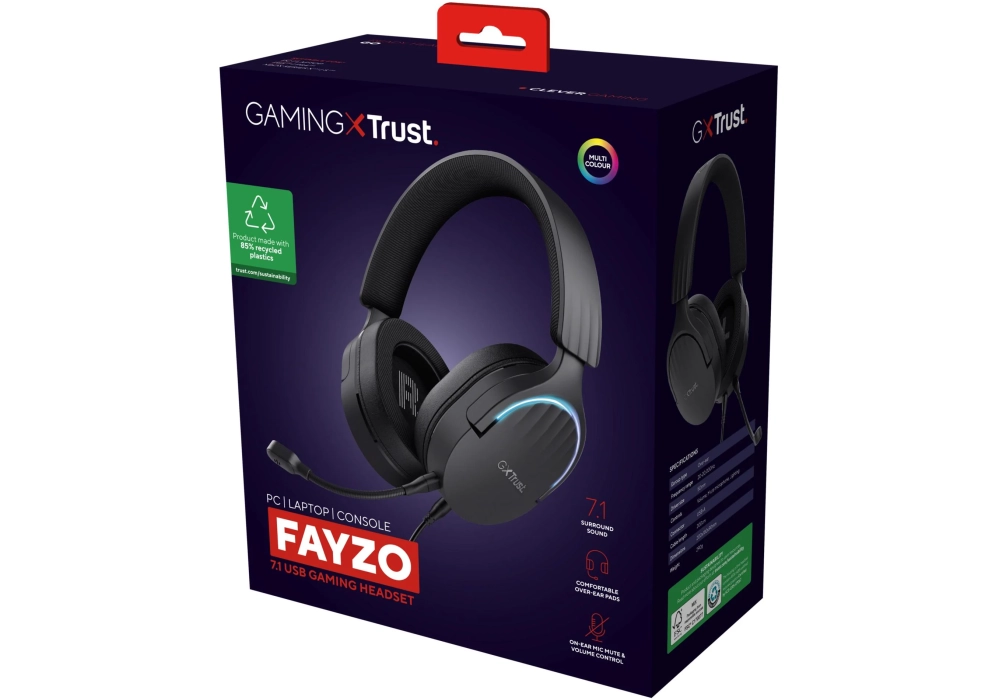 Trust GXT 490 FAYZO Noir