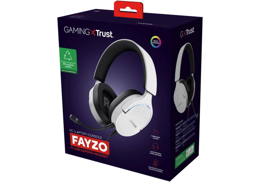 Trust GXT 490 FAYZO Noir/Blanc