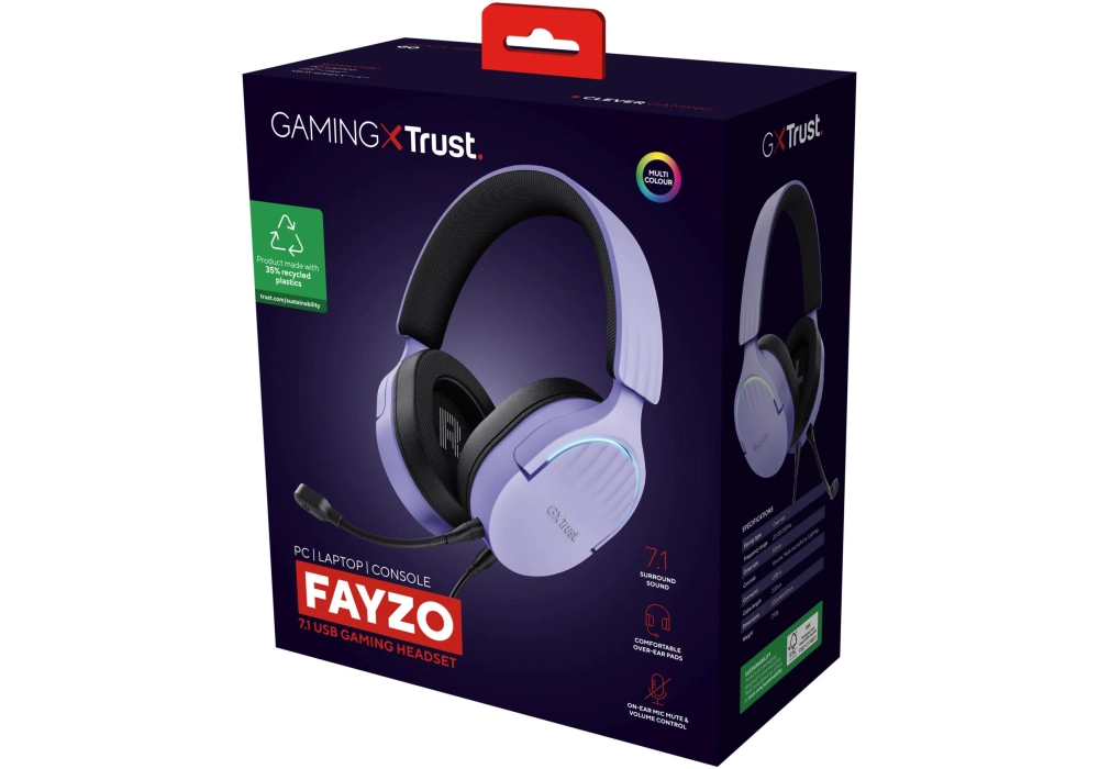 Trust GXT 490 FAYZO Noir/Violet