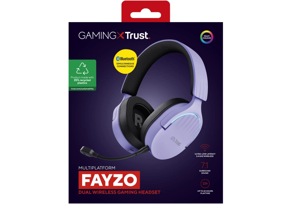 Trust GXT 491P FAYZO Noir/Violet