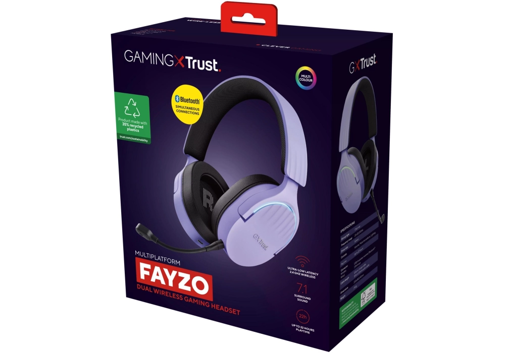 Trust GXT 491P FAYZO Noir/Violet