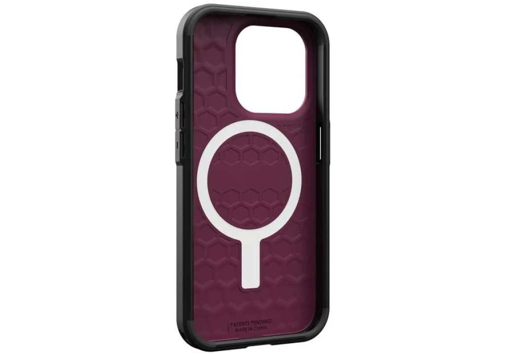 UAG Coque arrière Civilian Case iPhone 15 Pro Bordeaux