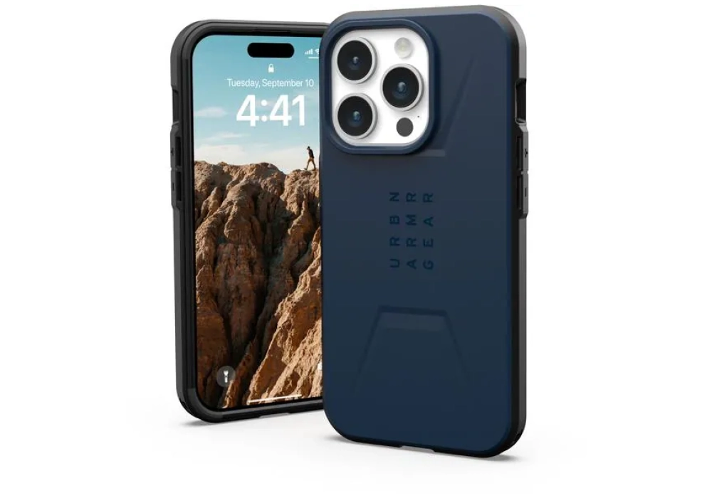 UAG Coque arrière Civilian Case iPhone 15 Pro Mallard