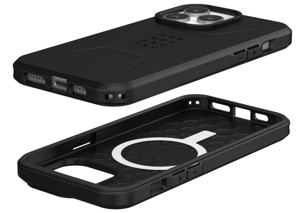 UAG Coque arrière Civilian Case iPhone 15 Pro Max Black