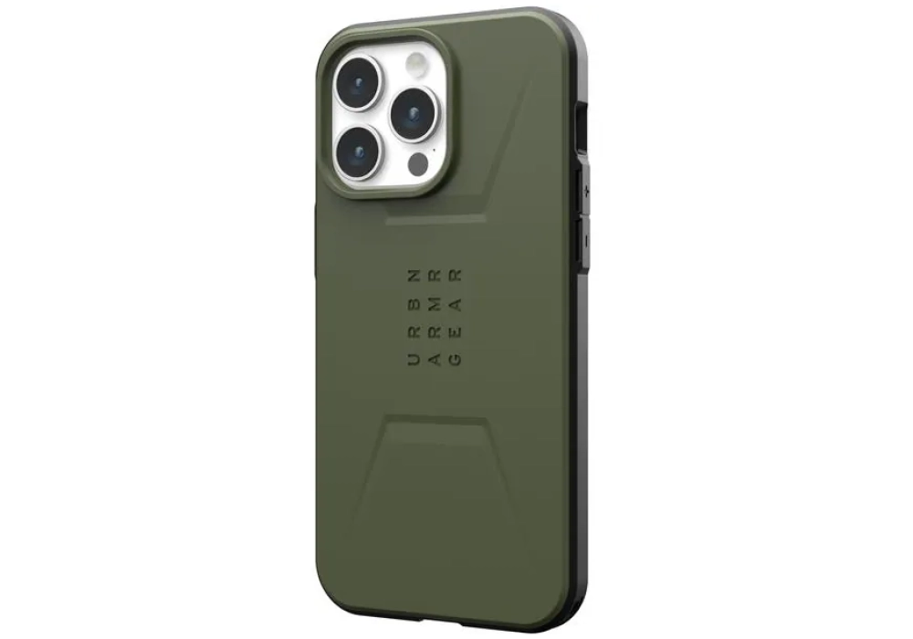 UAG Coque arrière Civilian Case iPhone 15 Pro Max Olive