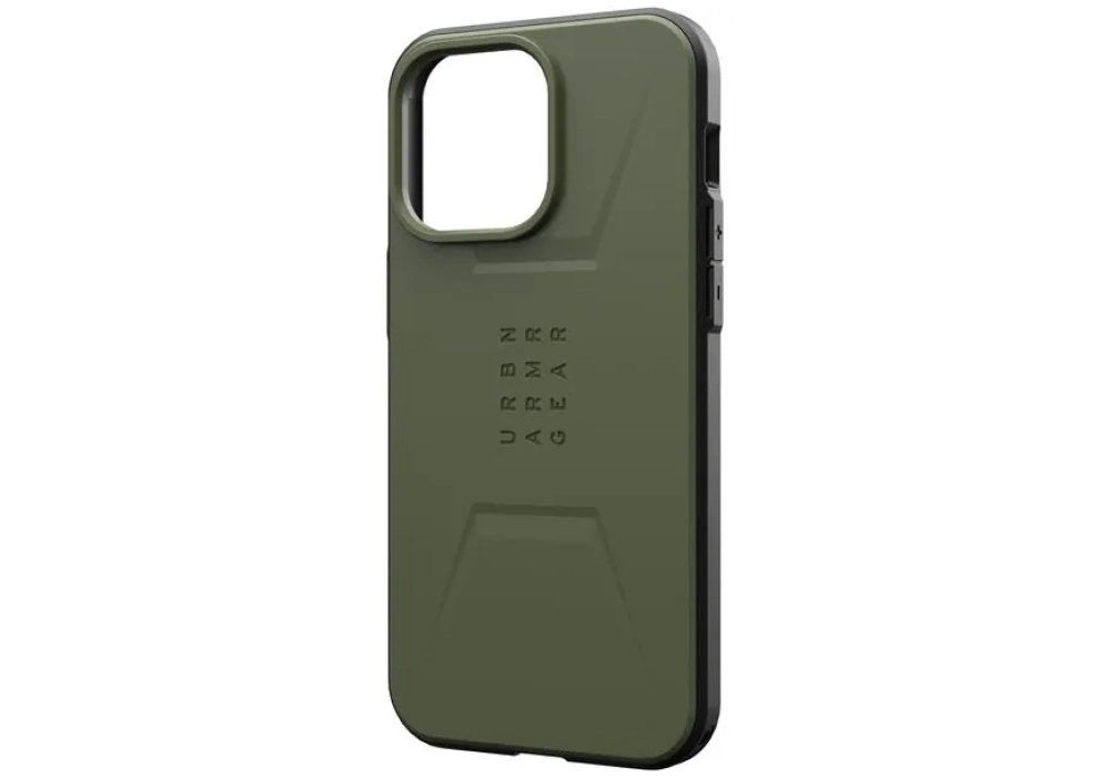 UAG Coque arrière Civilian Case iPhone 15 Pro Max Olive