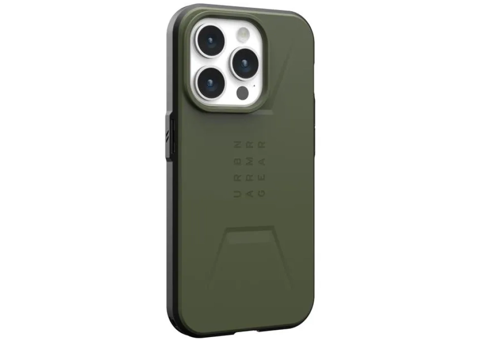 UAG Coque arrière Civilian Case iPhone 15 Pro Olive