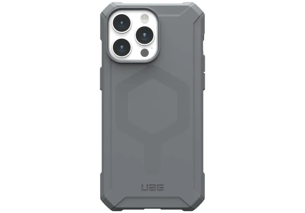 UAG Coque arrière Essential Armor iPhone 15 Pro Max Silver