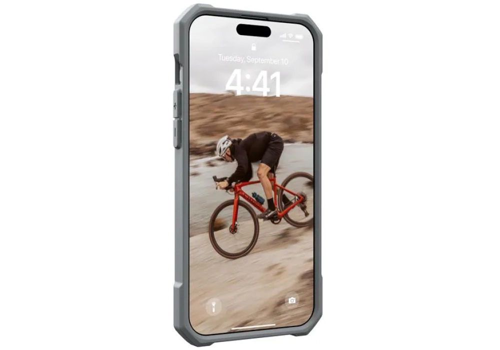 UAG Coque arrière Essential Armor iPhone 15 Pro Max Silver