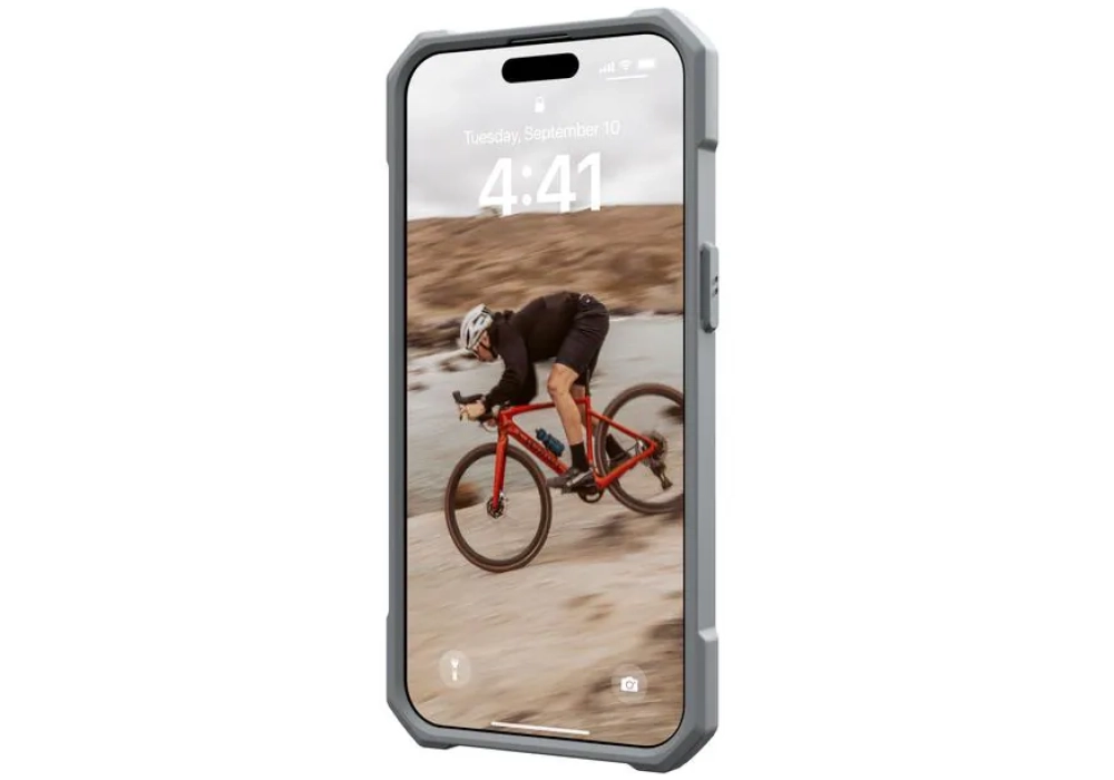 UAG Coque arrière Essential Armor iPhone 15 Pro Max Silver