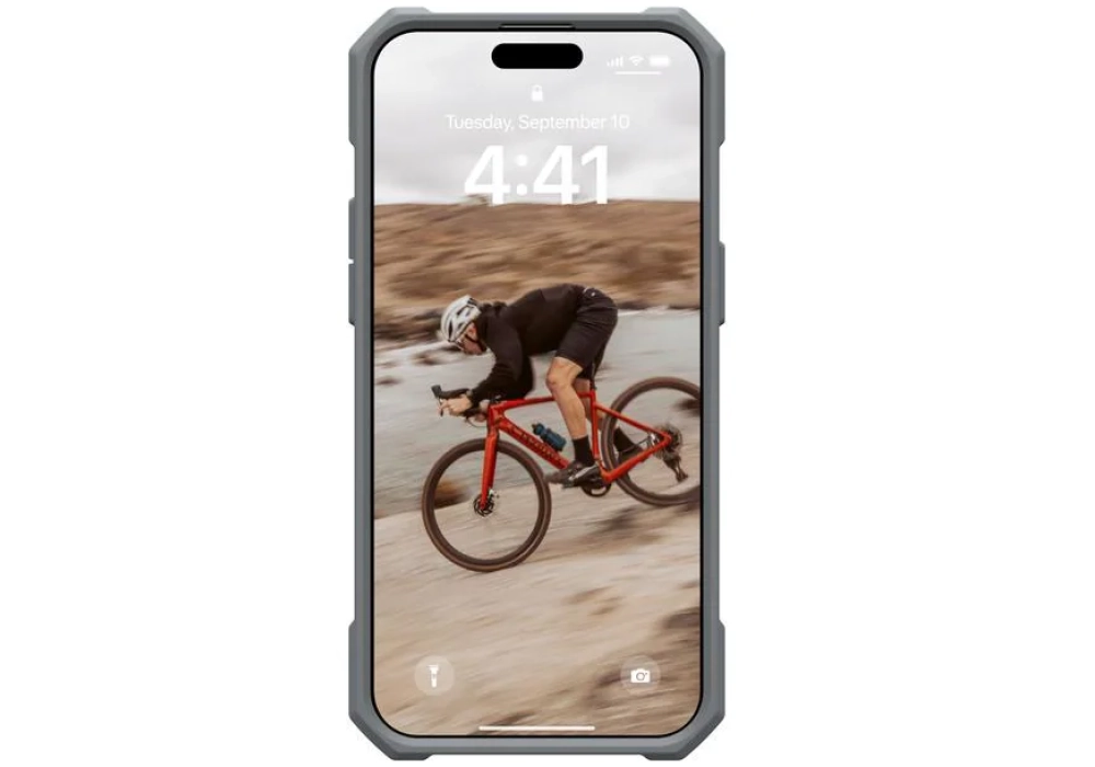 UAG Coque arrière Essential Armor iPhone 15 Pro Max Silver