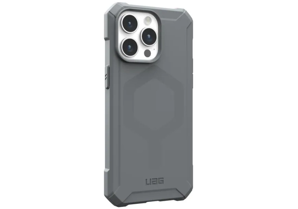 UAG Coque arrière Essential Armor iPhone 15 Pro Max Silver