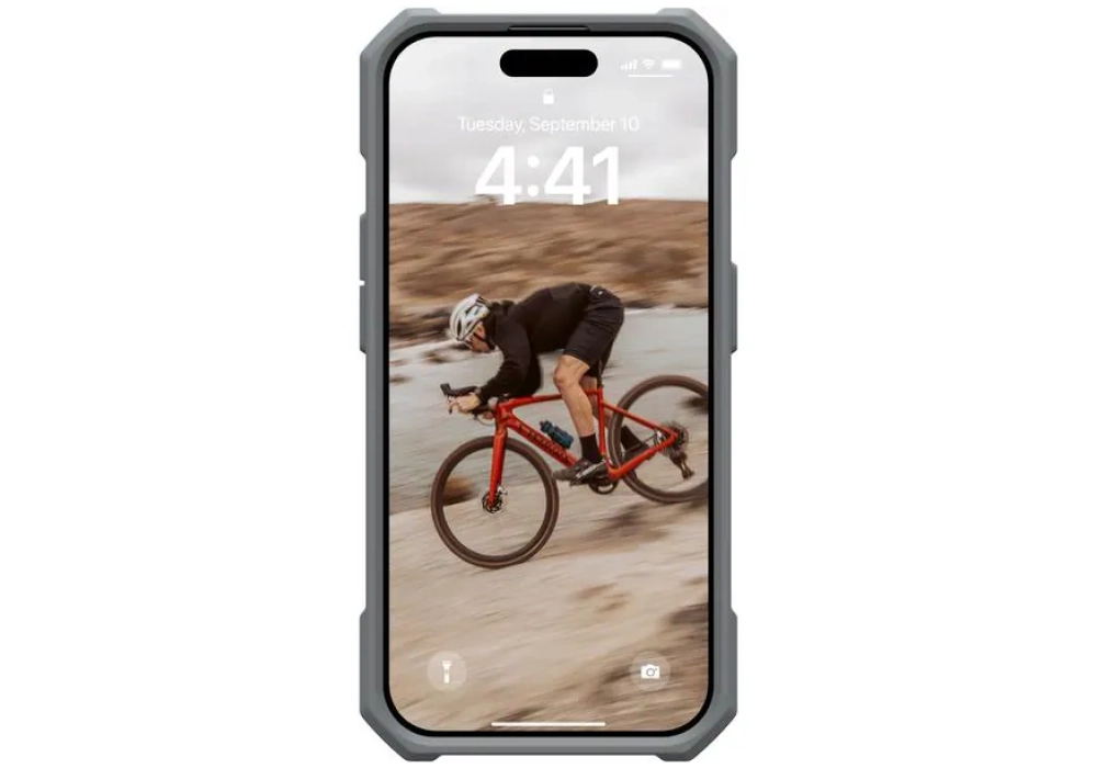 UAG Coque arrière Essential Armor iPhone 15 Pro Silver