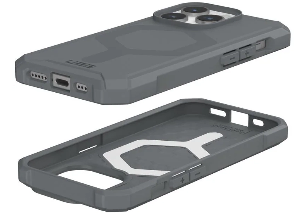 UAG Coque arrière Essential Armor iPhone 15 Pro Silver