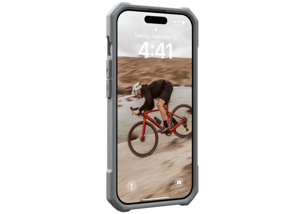 UAG Coque arrière Essential Armor iPhone 15 Pro Silver