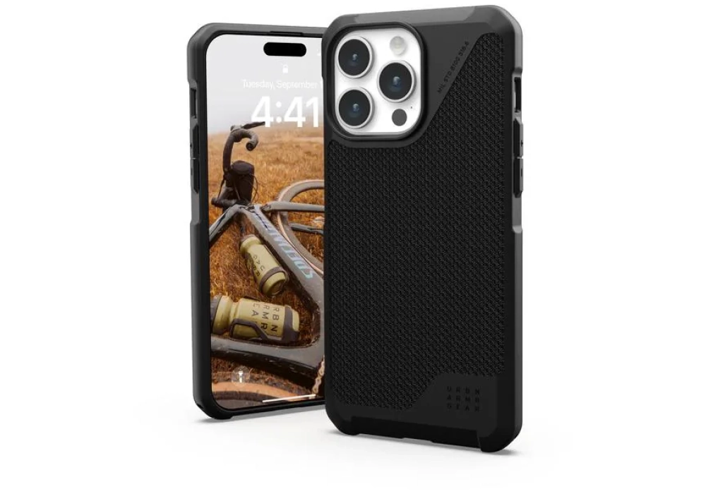 UAG Coque arrière Metropolis LT iPhone 15 Pro Max Kevlar