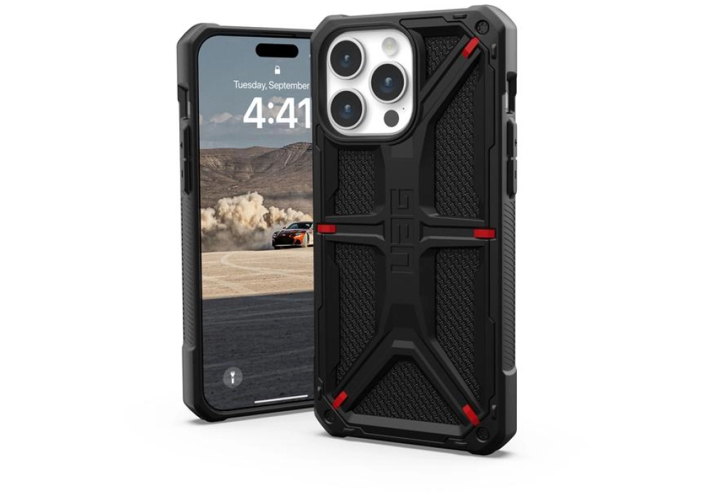 UAG Coque arrière Monarch iPhone 15 Pro Max Kevlar