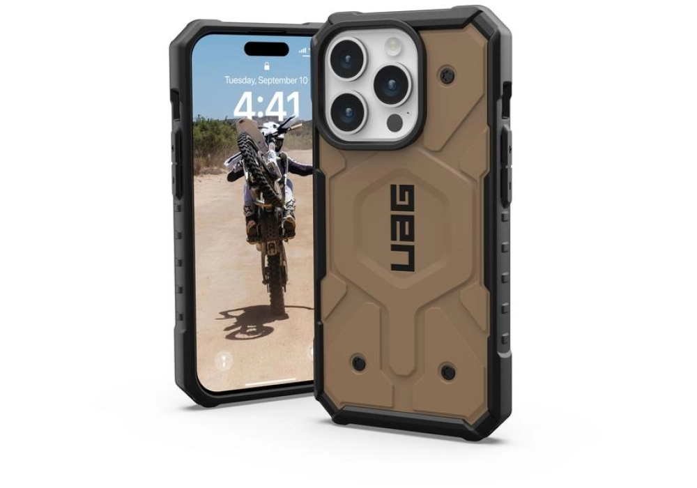 UAG Coque arrière Pathfinder iPhone 15 Pro Dark Earth