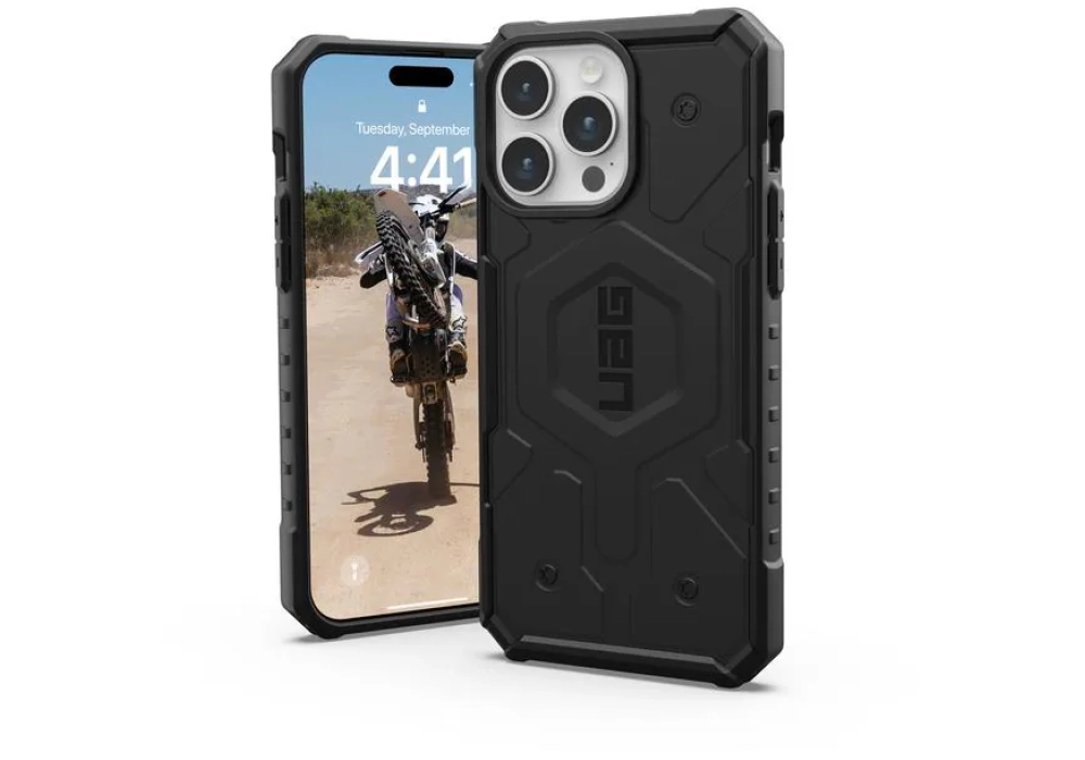 UAG Coque arrière Pathfinder iPhone 15 Pro Max Black