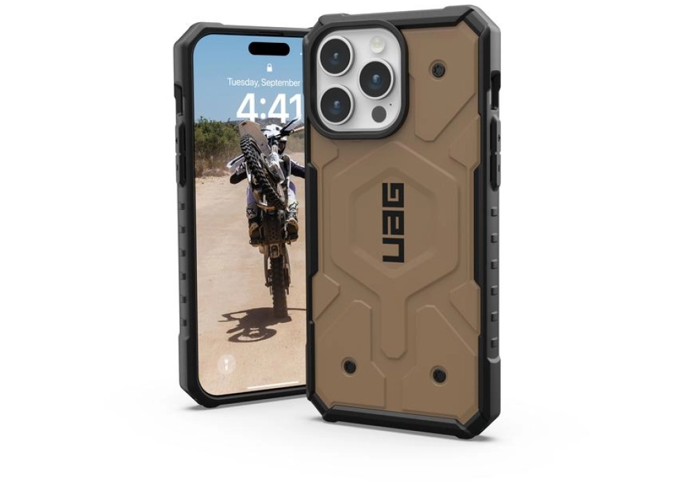 UAG Coque arrière Pathfinder iPhone 15 Pro Max Dark Earth