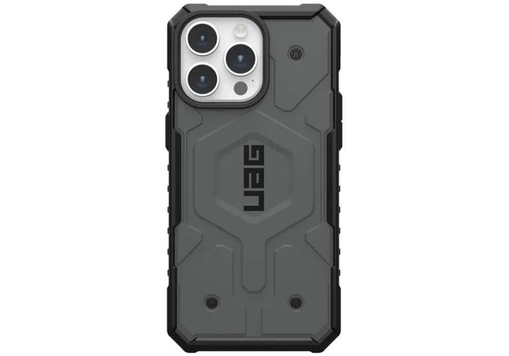 UAG Coque arrière Pathfinder iPhone 15 Pro Max Silver