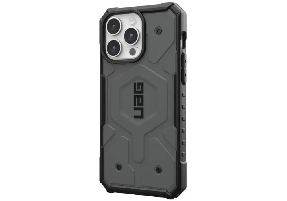 UAG Coque arrière Pathfinder iPhone 15 Pro Max Silver