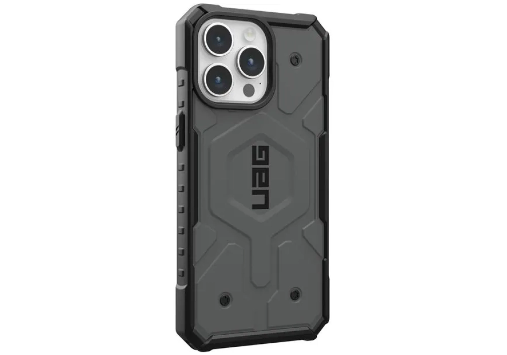 UAG Coque arrière Pathfinder iPhone 15 Pro Max Silver