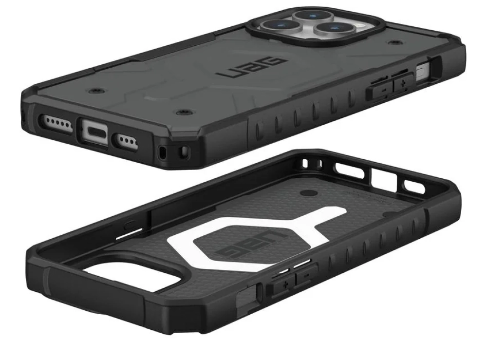 UAG Coque arrière Pathfinder iPhone 15 Pro Max Silver