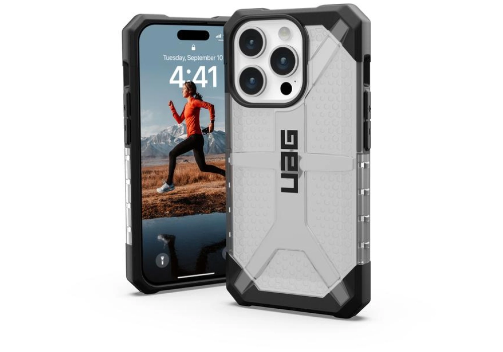 UAG Coque arrière Plasma Case iPhone 15 Pro Ice