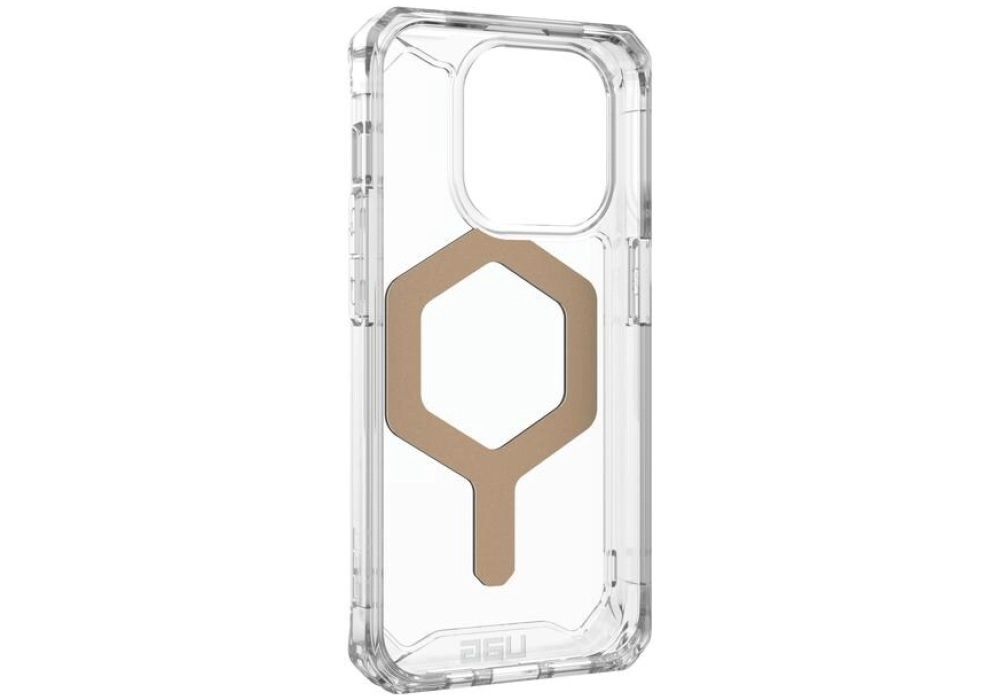 UAG Coque arrière Plyo MagSafe Apple iPhone 15 Pro Ice/Gold