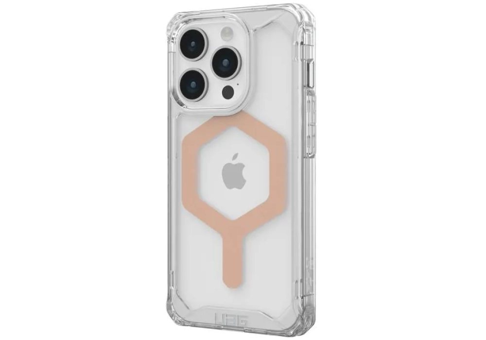 UAG Coque arrière Plyo MagSafe Apple iPhone 15 Pro Ice/Rose