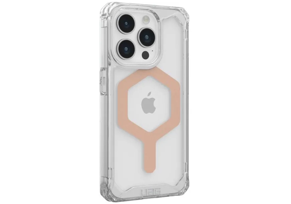 UAG Coque arrière Plyo MagSafe Apple iPhone 15 Pro Ice/Rose