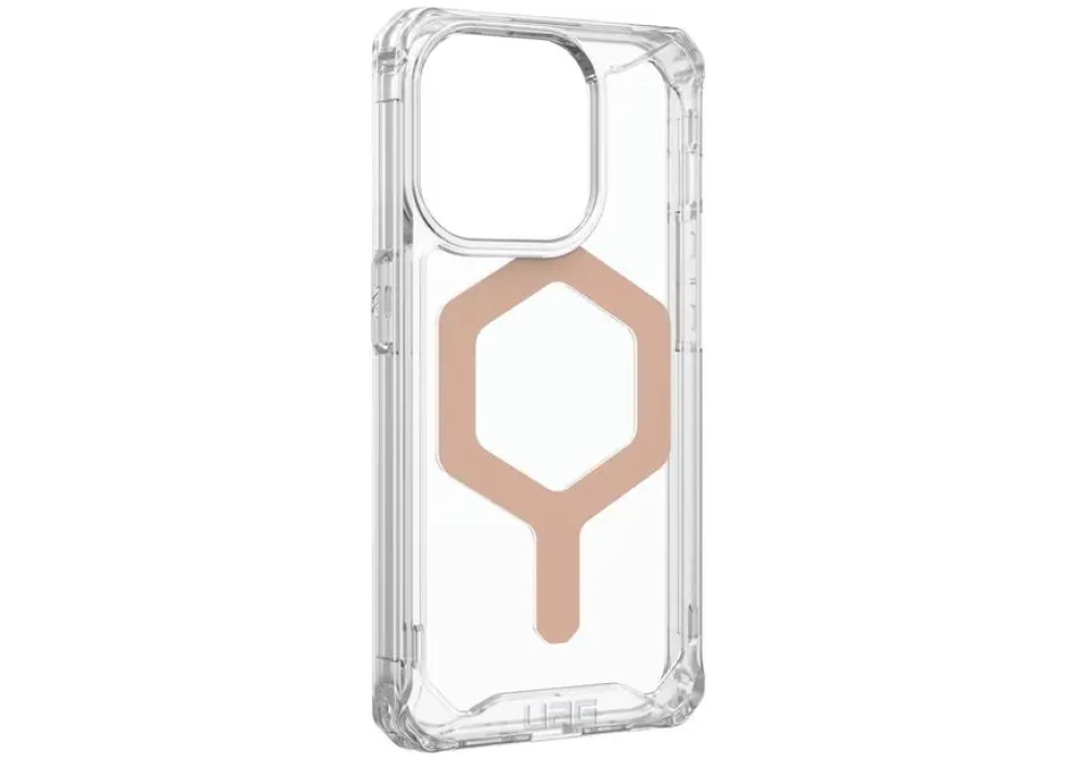 UAG Coque arrière Plyo MagSafe Apple iPhone 15 Pro Ice/Rose