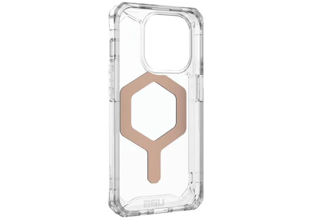 UAG Coque arrière Plyo MagSafe Apple iPhone 15 Pro Ice/Rose