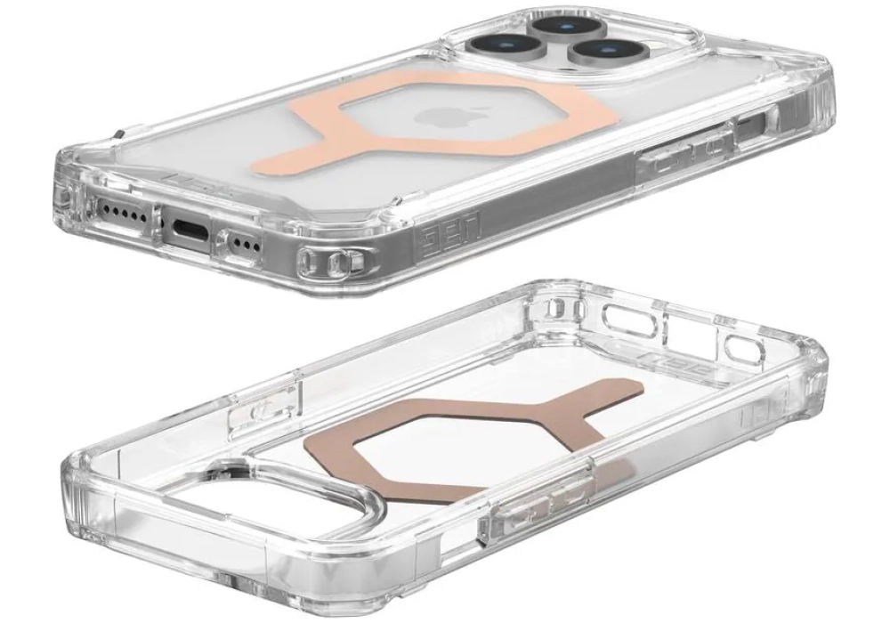 UAG Coque arrière Plyo MagSafe Apple iPhone 15 Pro Ice/Rose