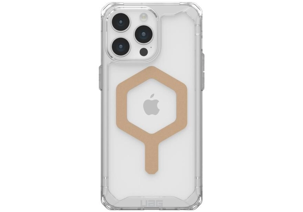 UAG Coque arrière Plyo MagSafe Apple iPhone 15 Pro Max Ice/Gold