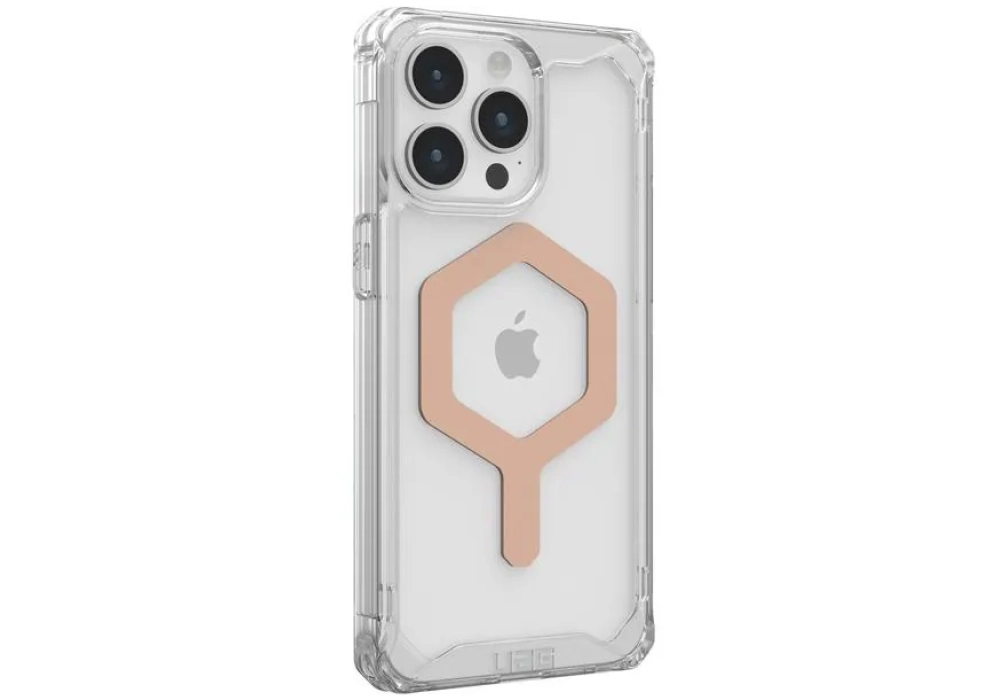 UAG Coque arrière Plyo MagSafe Apple iPhone 15 Pro Max Ice/Rose