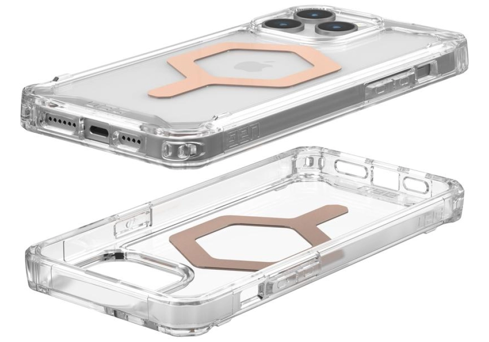 UAG Coque arrière Plyo MagSafe Apple iPhone 15 Pro Max Ice/Rose