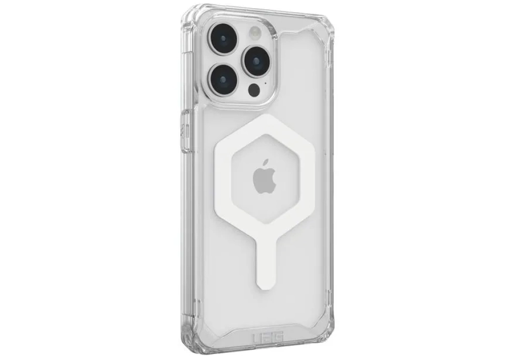 UAG Coque arrière Plyo MagSafe Apple iPhone 15 Pro Max Ice/White