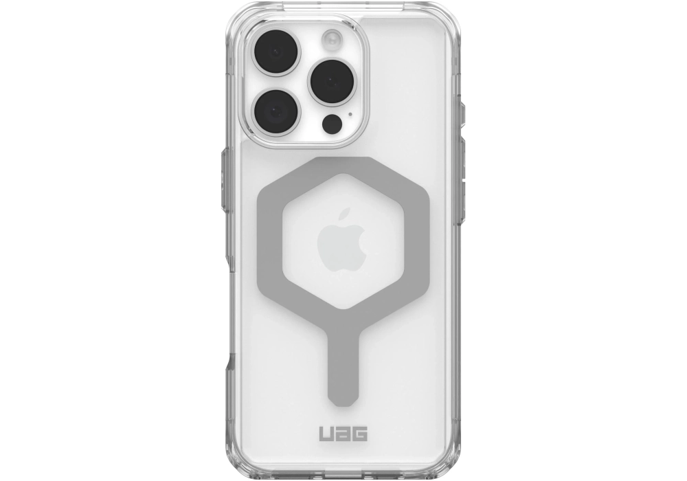 UAG Coque arrière Plyo MagSafe Apple iPhone 16 Pro Ice/Silver