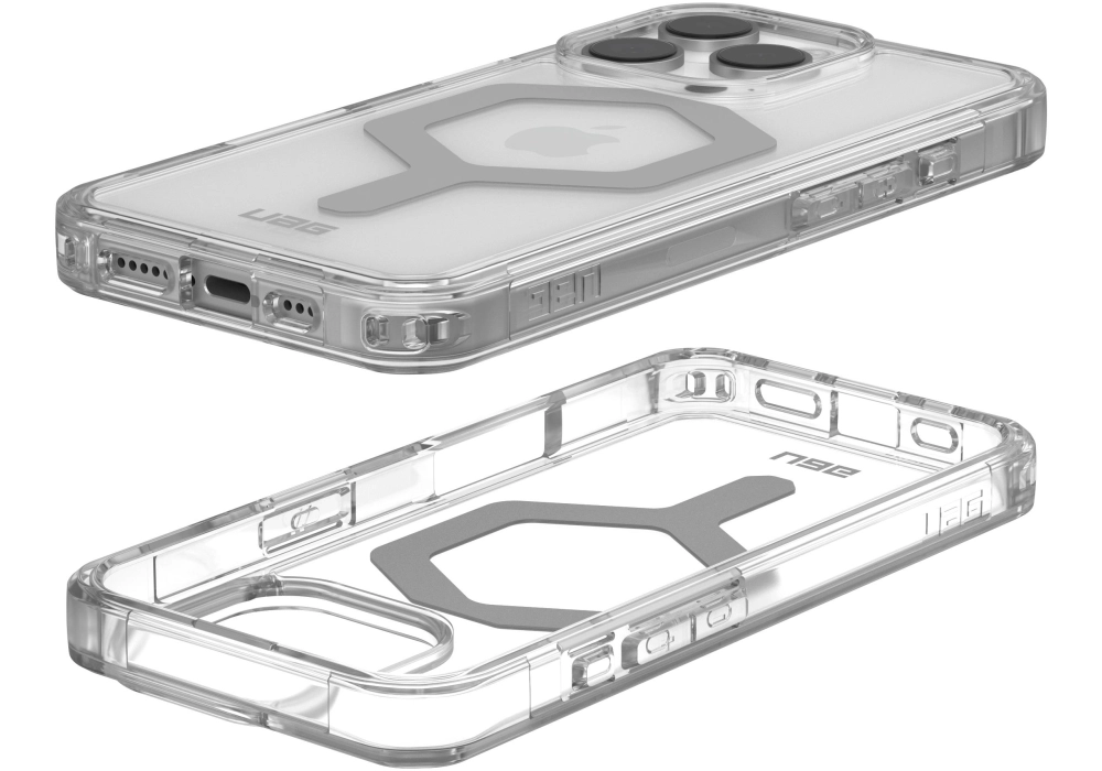 UAG Coque arrière Plyo MagSafe Apple iPhone 16 Pro Ice/Silver