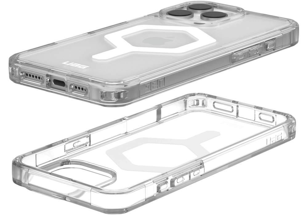 UAG Coque arrière Plyo MagSafe Apple iPhone 16 Pro Max Ice/White