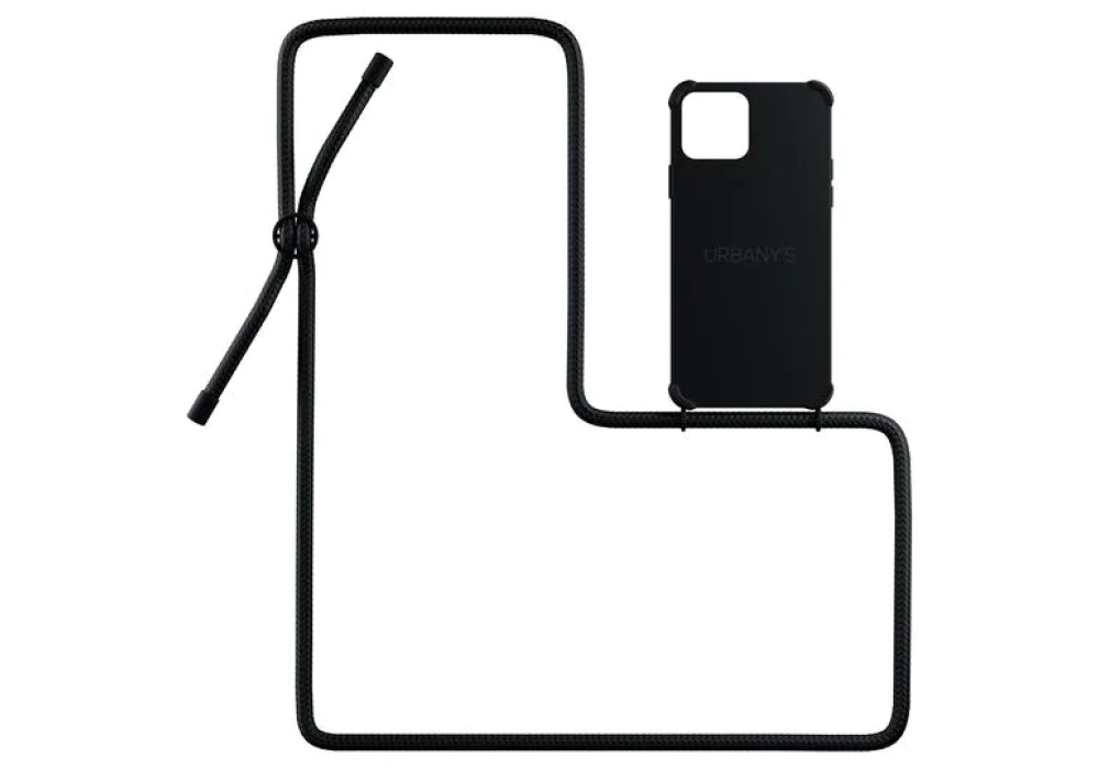 Urbany's Necklace Case iPhone 14 (All Black Matt)