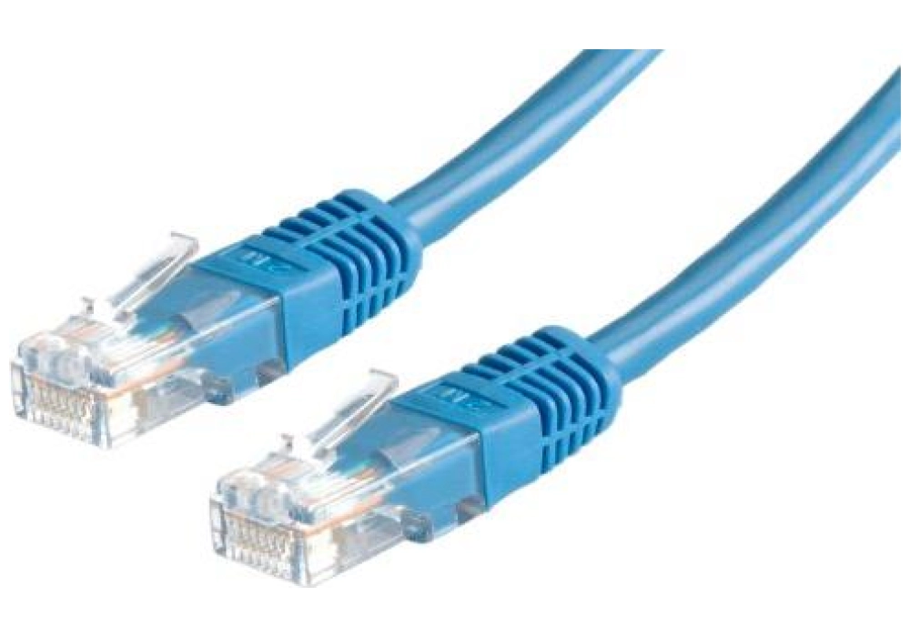 VALUE Câble RJ45 Cat.6 (Classe E) UTP, bleu, 2 m