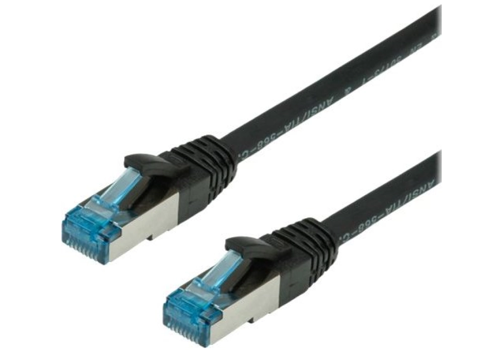 Value Cat.6A (Classe EA) / 10 Gigabit S/FTP, LSOH, noir, 10 m 